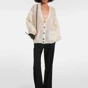 Loewe Anagram mohair-blend cardigan